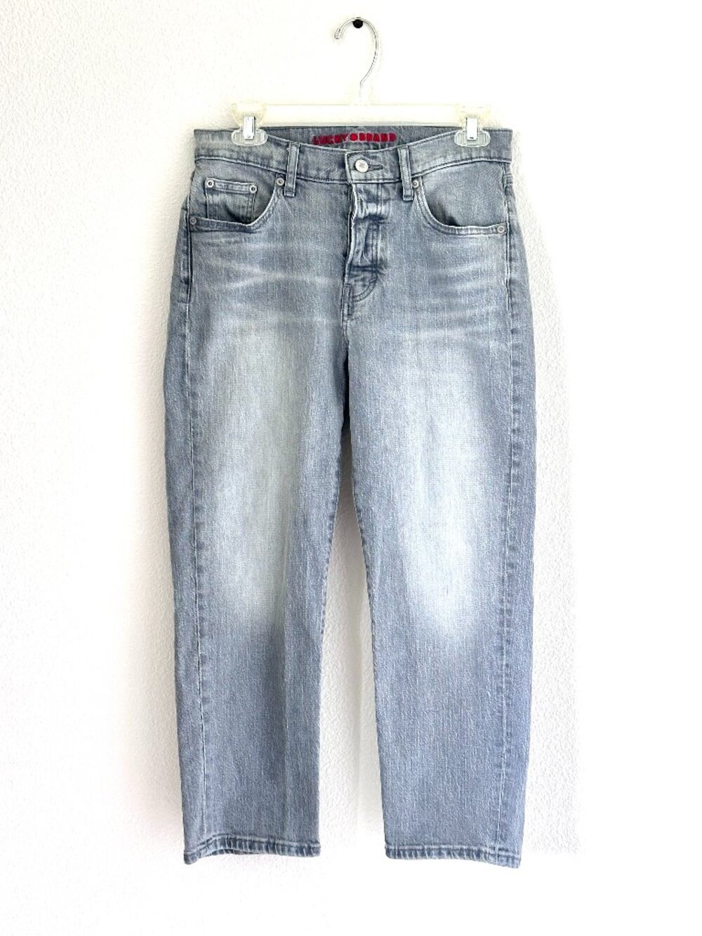 Lucky Brand Women's Gray 90s Loose High Rise Crop Jeans Size 2/26